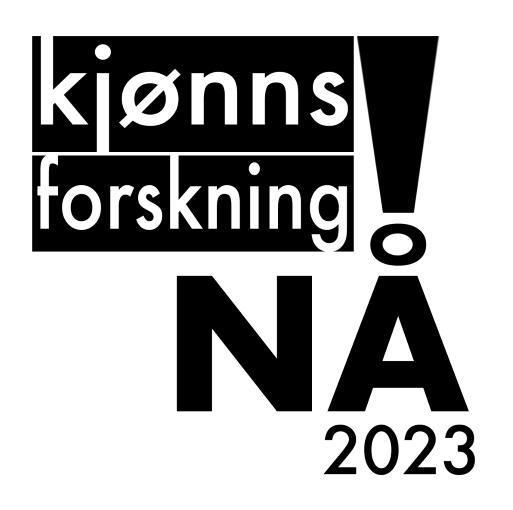 Logo hvor det står "kjønnsforskning NÅ 2023!"