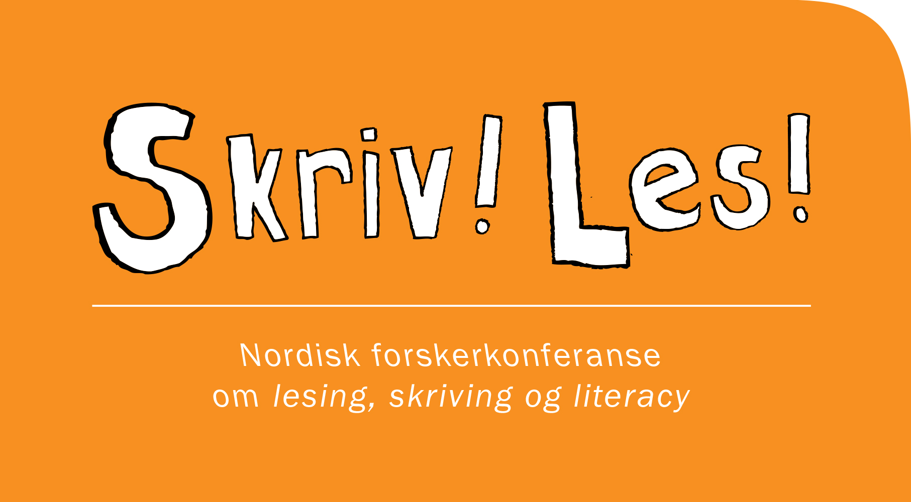 skriv les Nordisk forskerkonferanse om lesing, skriving, og literacy logo