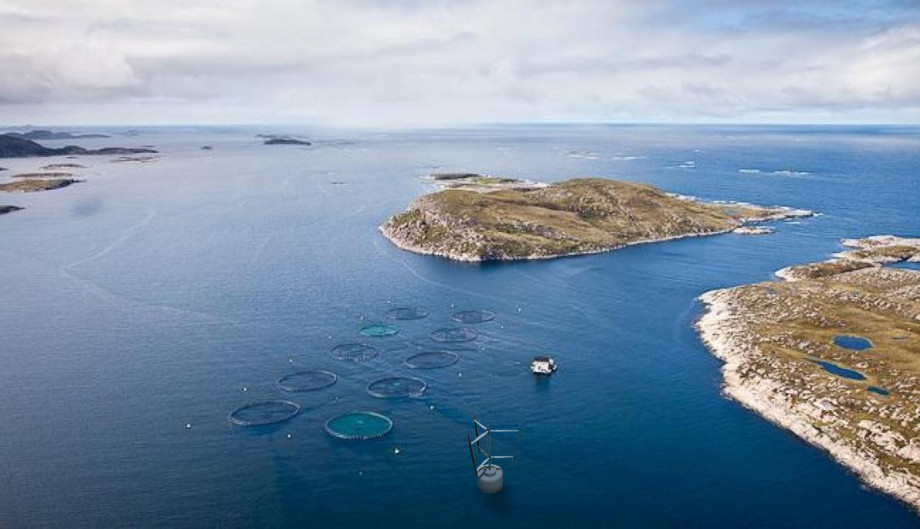 Illustrasjonsfoto av fjord med fiskemerder