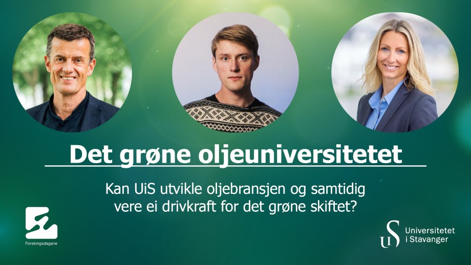 Banner om debatt om det grøne oljeuniversitetet